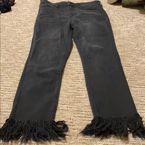 American Eagle Funky frayed skinny jeans